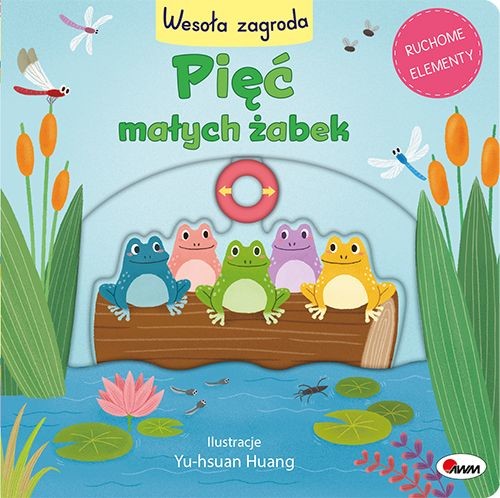 okładka Pięć małych żabek. Wesoła zagroda książka | Elżbieta Korolkiewicz