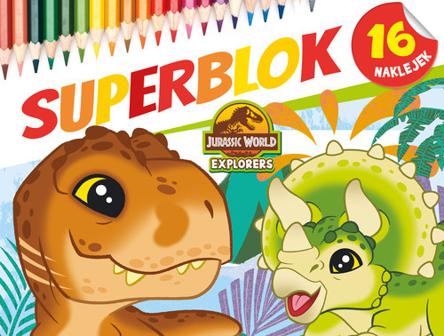 okładka Superblok Jurassic World Explorers książka | Prca zbiorowa