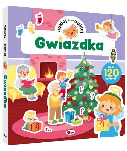 okładka Naklej, odklej Gwiazdka książka