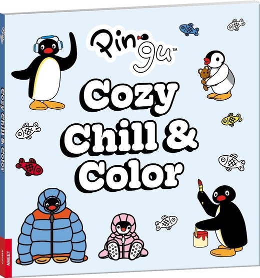 okładka Pingu. Cozy Chill & Color książka | Praca Zbiorowa