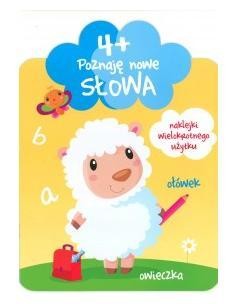 okładka Poznaję nowe słowa 4+ książka | Praca Zbiorowa