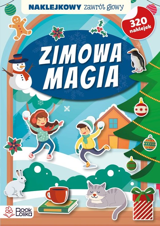 okładka Zimowa magia. Naklejkowy zawrót głowy książka | Opracowanie zbiorowe