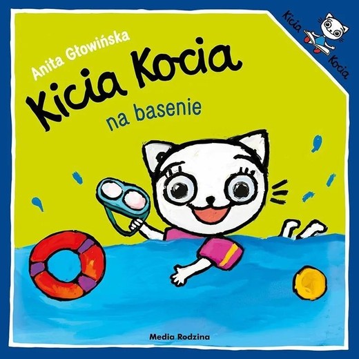 okładka Kicia Kocia na basenie książka | Anita Głowińska
