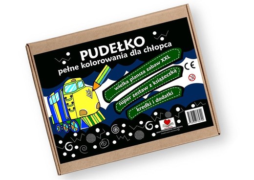 okładka Pudełko pełne kolorowania dla chłopca książka | Agnieszka Wileńska