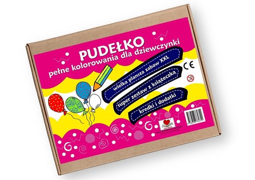 okładka Pudełko pełne kolorowania dla dziewczynki książka | Agnieszka Wileńska