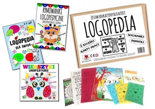 okładka Logopedia. Zestaw edukacyjny dla dzieci książka | Agnieszka Wileńska