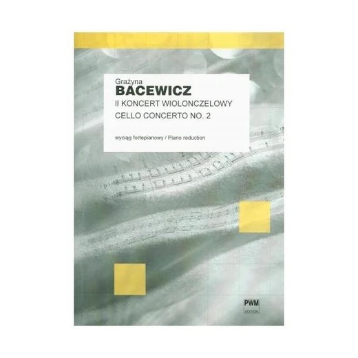 okładka II Koncert wiolonczelowy wyciąg fortepianowy książka | Antoni Cofalik, Bacewicz Grażyna