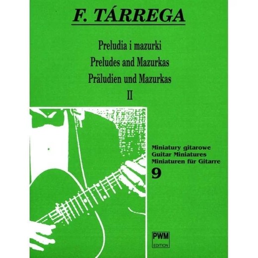 okładka Preludia i mazurki II na gitarę książka | Francisco Tarrega, Ryszard Bałauszko