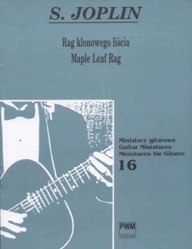 okładka Rag klonowego liścia miniatura gitarowa książka | Bogdan Krajewski, Scott Joplin
