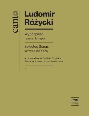 okładka Wybór pieśni, cz.1 na głos i fortepian książka | Ludomir Różycki