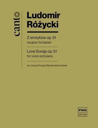 okładka Z erotyków op. 51 na głos z fortepianem książka | Ludomir Różycki