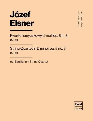 okładka Kwartet smyczkowy Es-dur, op. 8 nr 3 książka | Józef Elsner