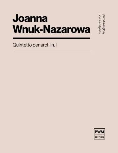 okładka Quintetto per archi n.1 książka | Joanna Wnuk-Nazarowa