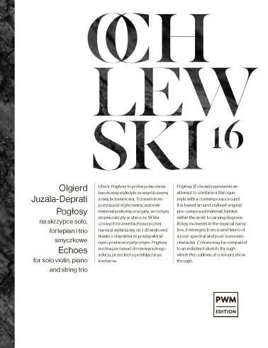 okładka Pogłosy nuty na skrzypce solo, fortepian i trio... książka | Olgierd Juzala-Deprati