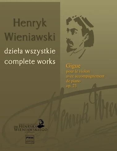 okładka Gigue pour le violon avec accompagnement de... książka | Wieniawski Henryk