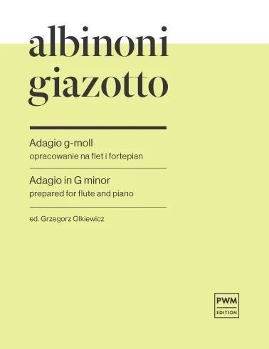 okładka Adagio g-moll na flet i fortepian książka | Grzegorz Olkiewicz, Tomaso Albinoni
