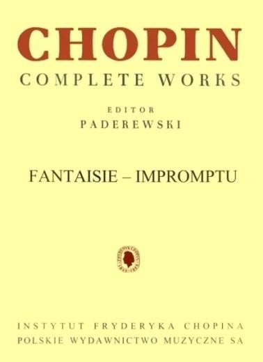 okładka Fantasie-Impromptu cis-moll op.66 CWS na fortepian książka | Fryderyk Chopin, Paderewski IgnacyJan