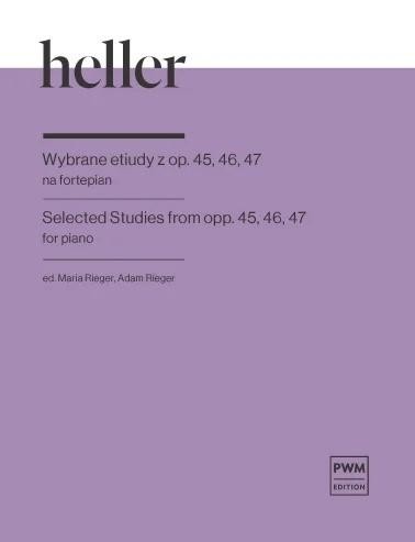 okładka Wybrane etiudy z op. 45, 46, 47 na fortepian książka | Adam Rieger, Maria Rieger, Stefan Heller