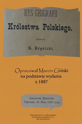 Okładka:Rys geografii Królestwa Polskiego 1887 opracowanie 