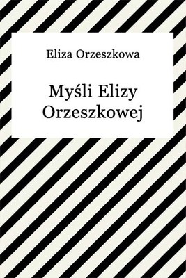 Okładka:Myśli Elizy Orzeszkowej 