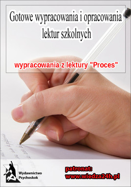 Okładka:Wypracowania Franz Kafka "Proces" 