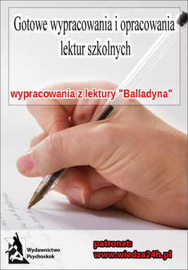 Okładka:Wypracowania - Juliusz Słowacki „Balladyna” 