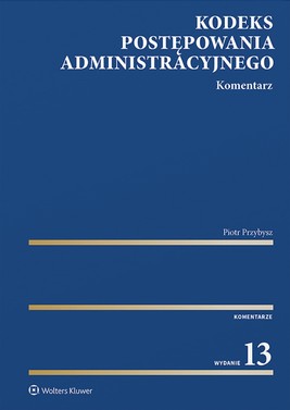 Okładka:Kodeks postępowania administracyjnego. Komentarz (pdf) 