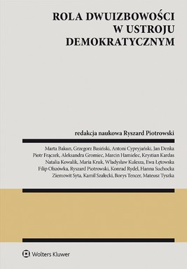 Okładka:Rola dwuizbowości w ustroju demokratycznym (pdf) 