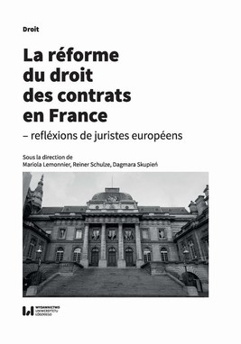 Okładka:La réforme du droit des contrats en France 