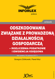 Odszkodowania związane z prowadzoną działalnością gospodarczą -rozliczenia podatkowe i ewidencja księgowa