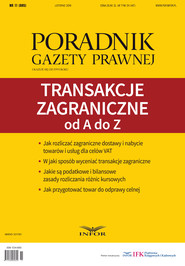 Transakcje zagraniczne od A do Z - Poradnik Gazety Prawnej 11/2016