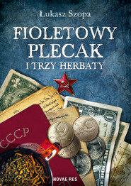 Fioletowy plecak i trzy herbaty