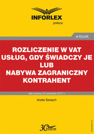 Rozliczenie w VAT usług, gdy świadczy je lub nabywa zagraniczny kontrahent