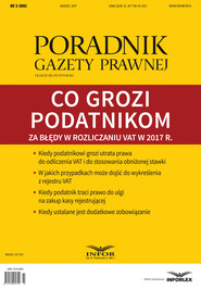 Co grozi podatnikom za błędy w rozliczaniu VAT w 2017 r.