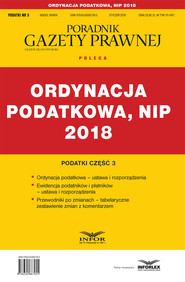 Ordynacja podatkowa, NIP 2018. Podatki część 3