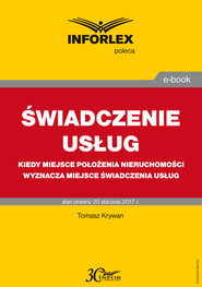 ŚWIADCZENIE USŁUG Kiedy miejsce położenia nieruchomości wyznacza miejsce świadczenia usług