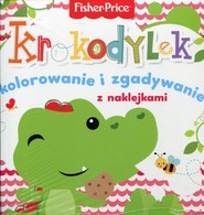 Fisher Price Kolorowanka podłogowa Krokodylek kolorowanie i zgadywanie z naklejkami