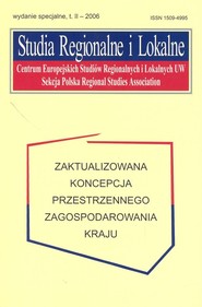 Studia Regionalne i Lokalne. Zaktualizowana koncepcja przestrzennego zagospodarowania kraju