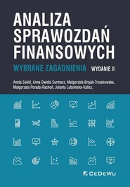 Analiza sprawozdań finansowych Wybrane zagadnienia