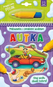 Malowanka z pisakiem wodnym Autka