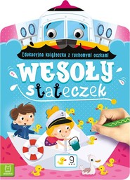 Wesoły stateczek Edukacyjna książeczka z ruchomymi oczkami