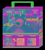 Masza i niedźwiedź Układaj i kolorujjMisiu, pobawmy się!