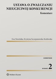 Ustawa o zwalczaniu nieuczciwej konkurencji. Komentarz (pdf)