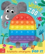 Wesołe zoo Książeczka sensoryczna z POP IT