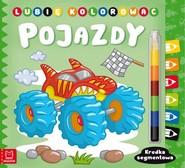 Lubię kolorować Pojazdy Kredka segmentowa
