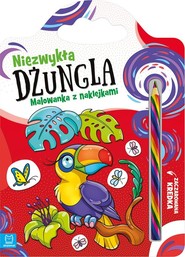 Niezwykła dżungla Malowanka z naklejkami Zaczarowana kredka