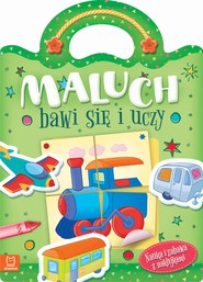 Maluch bawi się i uczy. Nauka i zabawa z naklejkami