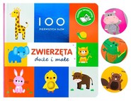 100 pierwszych słów Zwierzęta duże i małe Książka sensoryczna