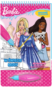 W świecie mody. Barbie. Wodne kolorowanie
