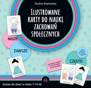Ilustrowane karty do nauki zachowań społecznych Zestaw dla dzieci w wieku 7–14 lat